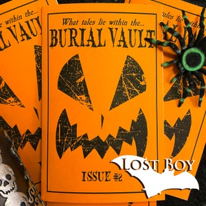 Halloween Zine, Burial Vault issue #2, Third Printing, Horror Zine, Fall 2023