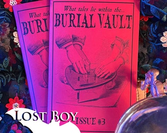 Burial Vault issue #3, 2024, Horror Zine, Horror Fiction, Occult Zine, Seance Zine