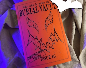 2025 Halloween Zine, Burial Vault Zines, Horror Stories, Halloween Zine, Fall Zine