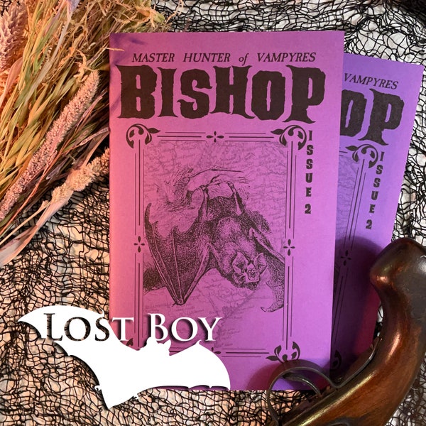 Bishop Issue #2, Action Horror zine, Independent Vampire horror, Occult Fanzine, Horror Litzine. Pulp Action.