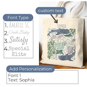 Ocean Tote Bag – Ocean Lover Gift Mermaid Tote Whale Tote bag Ocean Bag Summer Beach Tote Bag Sea Turtle Beach Bag Ocean Theme Gifts Whale Shark - Custom