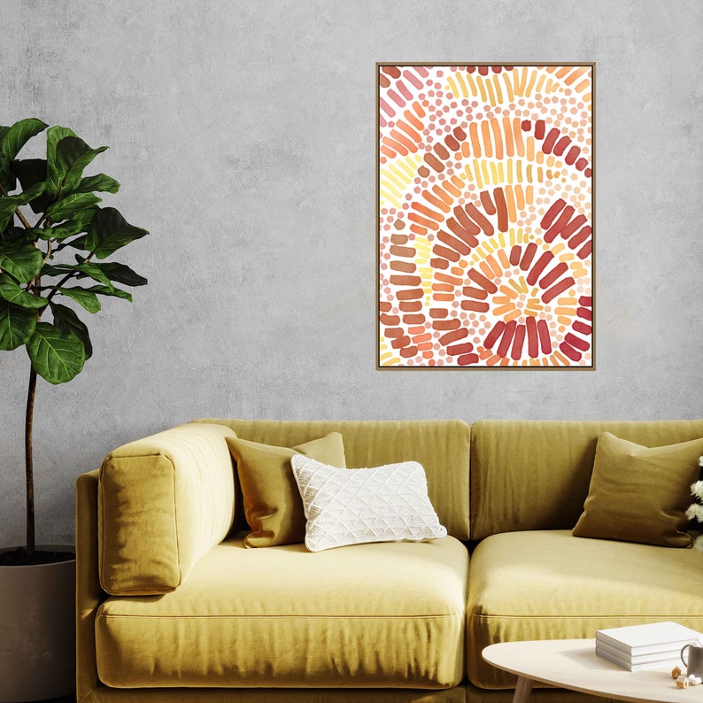 Colorful Abstract Art Fall Colors Printable Wall Art Fall Etsy