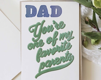 Printable Fathers Day Card, Funny Fathers Day Printable Card Watercolor Happy Fathers Day Card from Daughter Instant Download Funny Dad Card