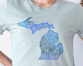 Michigan Shirt for Women, Michigan Apparel & Gifts, Made in Michigan, Native Michigan Mom Tshirt, Michigan Lover Gifts