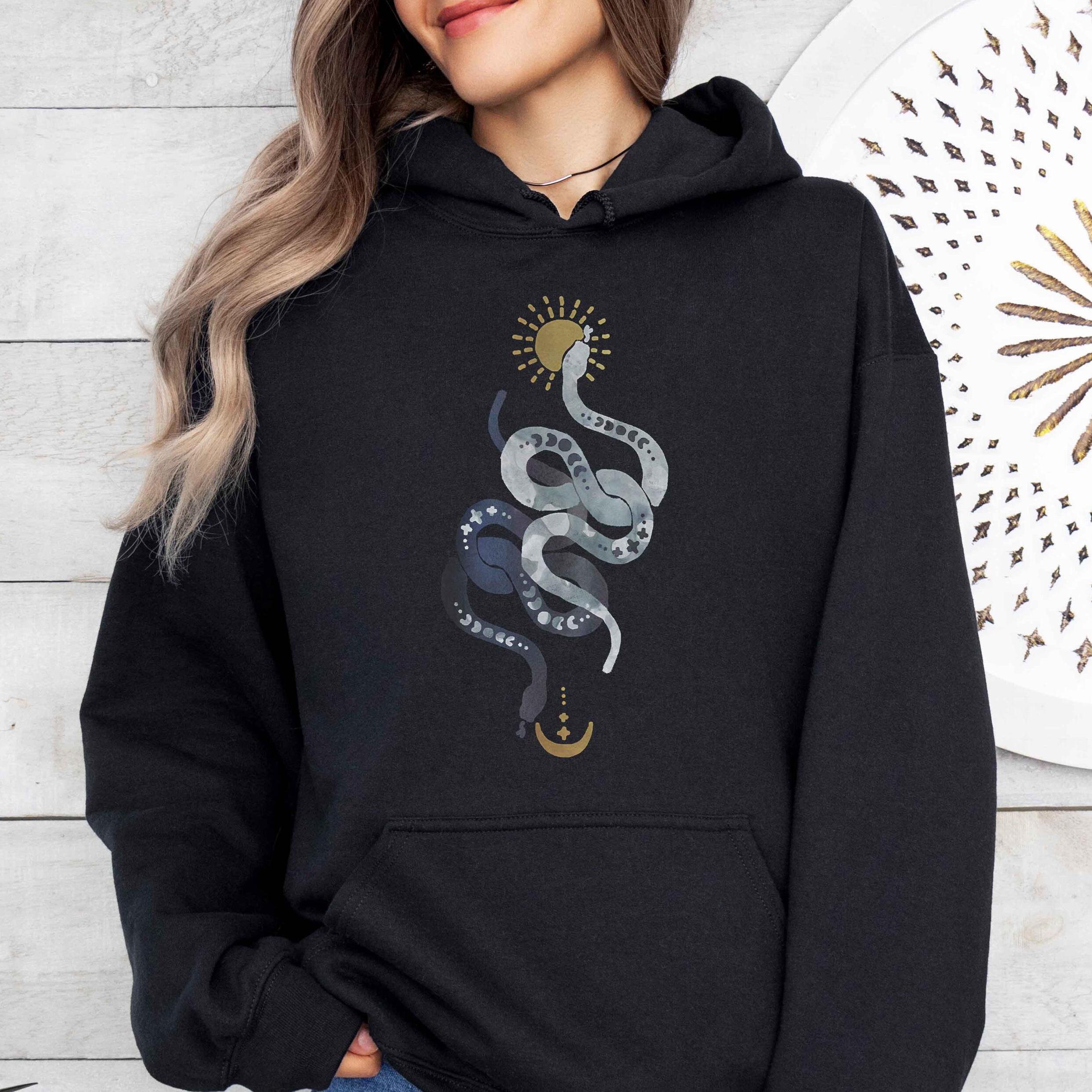 Snake Hoodie - Etsy Snake Hoodie - Etsy