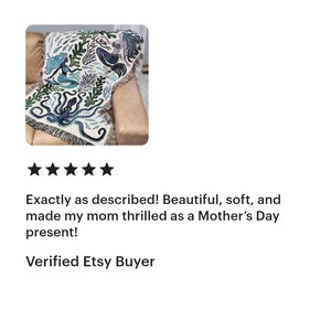 Ocean Blanket Woven – Ocean Lover Gift Sea Creatures Nursery Throw Blanket Ocean Tapestry Coastal Nursery Decor Whale Blanket Under the Sea Bild 4
