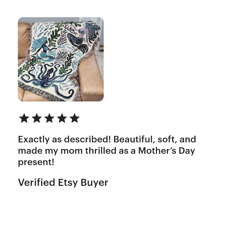 Ocean Blanket Woven – Ocean Lover Gift Sea Creatures Nursery Throw Blanket Ocean Tapestry Coastal Nursery Decor Whale Blanket Under the Sea Bild 4