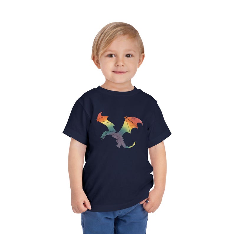 Rainbow Dragon Kids Hoodie, Dragon Birthday Party Kids Sweatshirt Dragon Shirt Kids Dragon Girl Toddler Hoodie Girl Dragon Gifts for Kids Toddler Shirt Navy