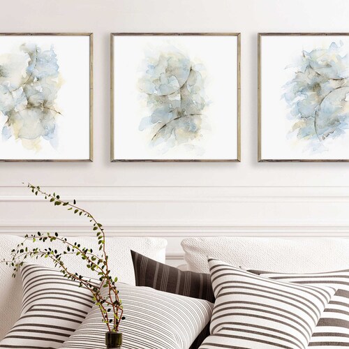 Bedroom Wall Decor Over the Bed 3 Piece Wall Art Prints Etsy