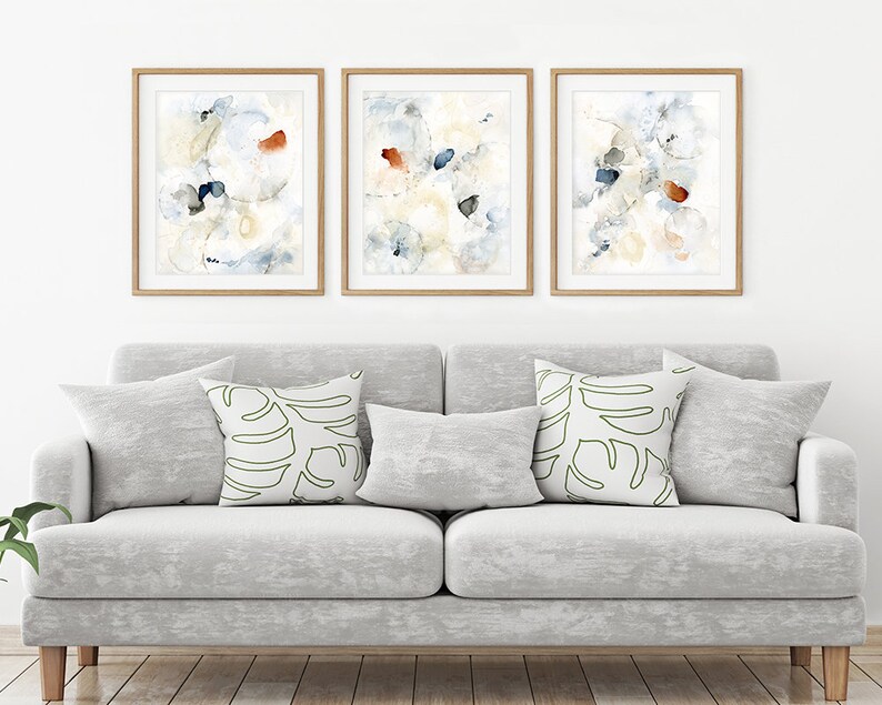 Abstract Art Prints Bedroom Wall Decor 3 Piece Wall Art for - Etsy