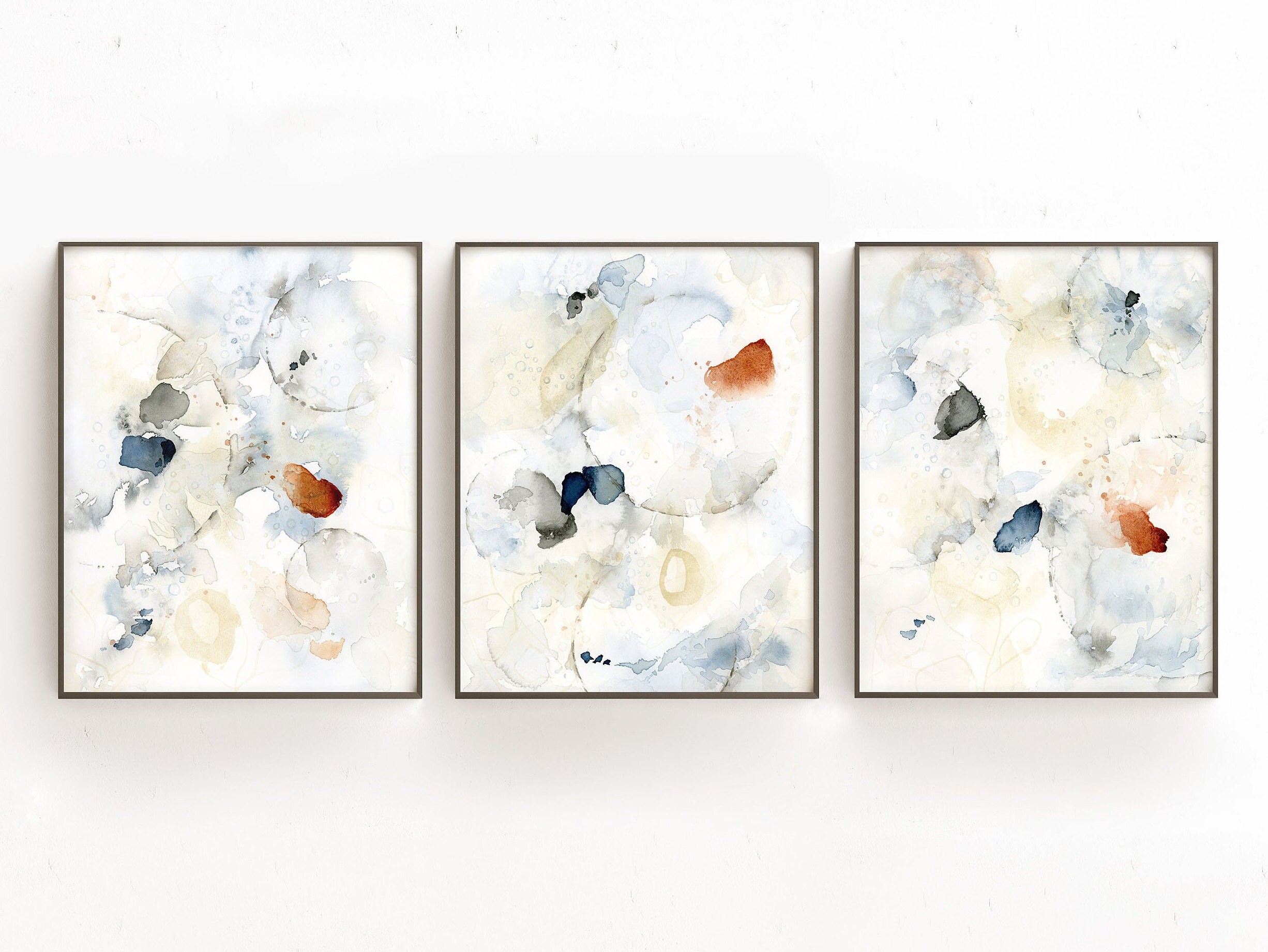 Abstract Art Prints Bedroom Wall Decor 3 Piece Wall Art for - Etsy