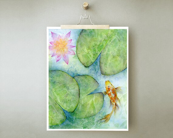 Koi Fish Poster Print A3 33x48 cm Japanese Carp 13x19 in