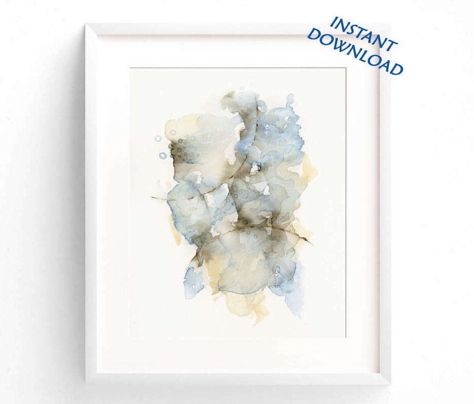 Printable Art Abstract Watercolor Instant Download Digital | Etsy