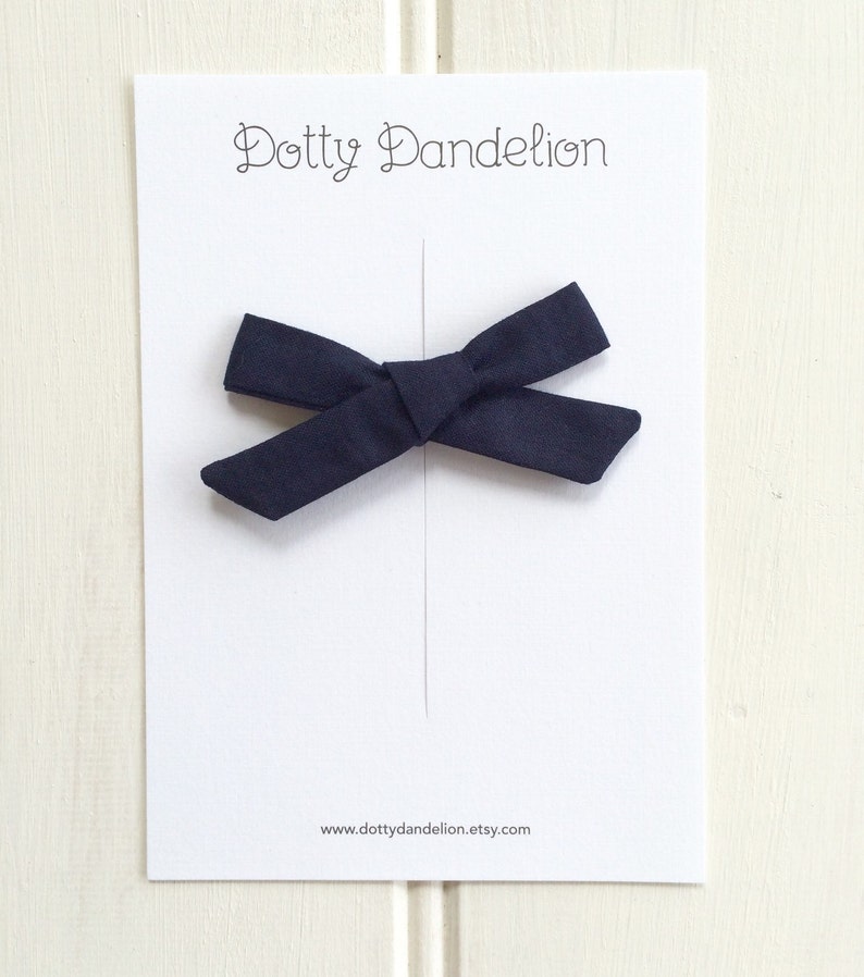 Navy hair bows Navy Hair Bow Blue Hair Clip Navy Blue Hair Bow Navy hair Clip Girls Navy Bow Schoolgirl Bow Blue hair Bows