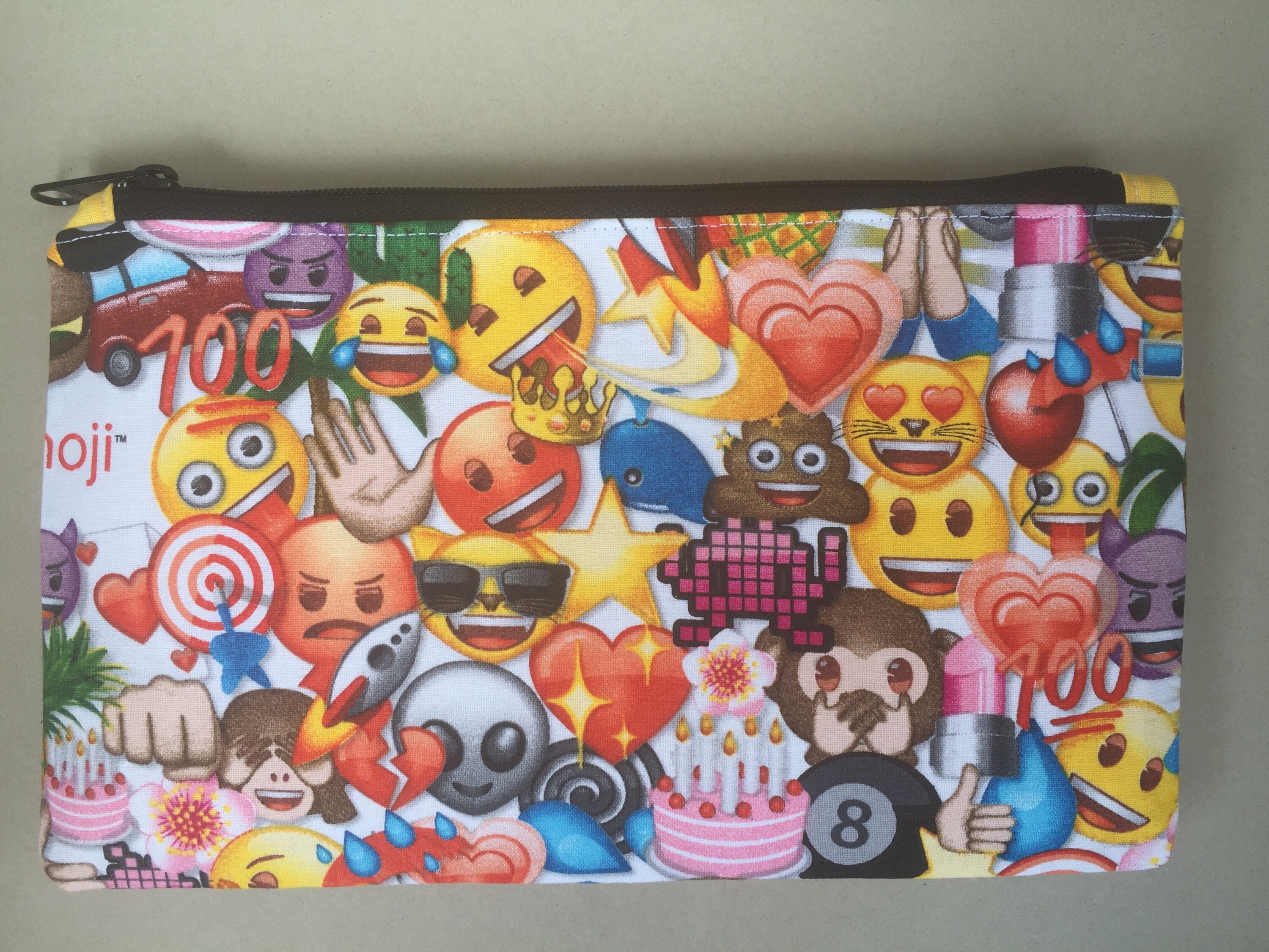 Emoji pencil pouch deals