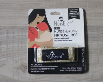 Nursing Shirt Up Clip-Breastfeeding Reminder Bracelet, Flexible Nursing Bracelet, Dual Pumping Dual Pumping Shirt Holder, Pregnant-NursElet