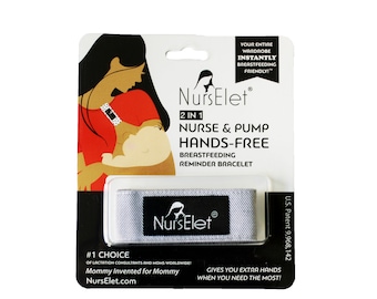 Nursing Bracelet, Breastfeeding Reminder Bracelet, Breastfeeding Shirt Holder, Handsfree breastfeeding, Must Have Baby, New Mom, NursElet