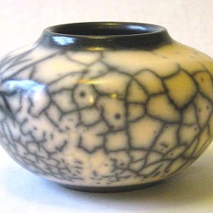 12-006 naked raku fired ceramic vessel