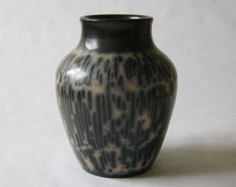 11-102 naked raku fired ceramic bottle
