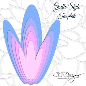 Printable Giant Flower Templates- DIY Giant Paper Flowers- PDF Flower Templates