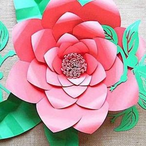 Large Flower SVG Files, Giant DIY Paper Flowers, Floral SVG Cutting Files - Large Backdrop Flowers, Paper Flowers