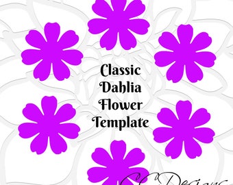 Papierblumenvorlage, Papierblumen-Tutorial, DIY-Papierblumen-Muster, Blumenvorlage, Papierblumenstrauß, DIY-Blumenmuster