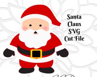 Santa Clause SVG cut File, Christmas Cut Files, SVGs for Cricut and Silhouette