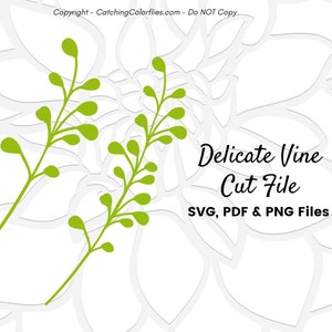Papierranken, Papierblätter-Vorlage, SVG-Schnittdateien zur Verwendung mit Cricut oder Silhouette