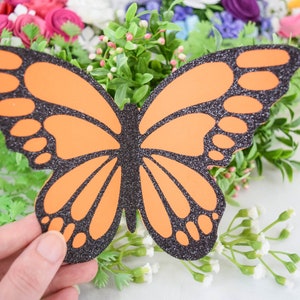 Butterfly SVG, Monarch Butterfly SVG Templates, Set of 3 Butterflies, Paper Butterfly templates for crafts, Use with Cricut or Silhouette