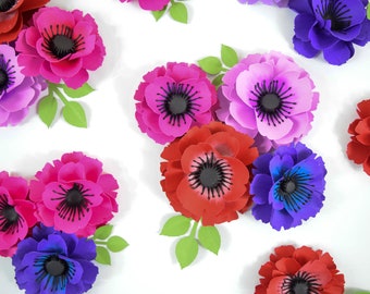 Paper Flowers, Small Paper Flowers for Wedding, Bridal Shower and Baby Shower Decor, Bouquet Paper Flower SVG, Paper Flower Kit