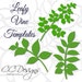 Leaf &amp; Vine Templates Printable Vine Template Leaf Vine SVG | Etsy