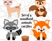 Download Cute Woodland Forest Animal Cut Files Fox Svg Cut File Cute Deer Svg Baby Woodland Animals Cut Files For Cricut By Catching Colorflies Catch My Party