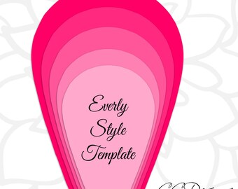 paper flower template etsy