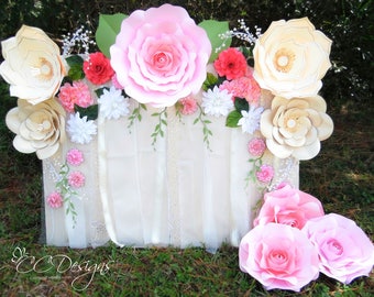 giant paper flowers diy flower patterns tutorials paper etsy giant paper flower backdrop diy