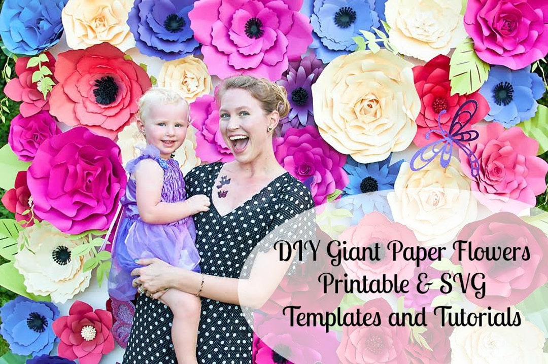 Giant Paper Flower Wall, Giant Flower Templates & Tutorials, Large ...