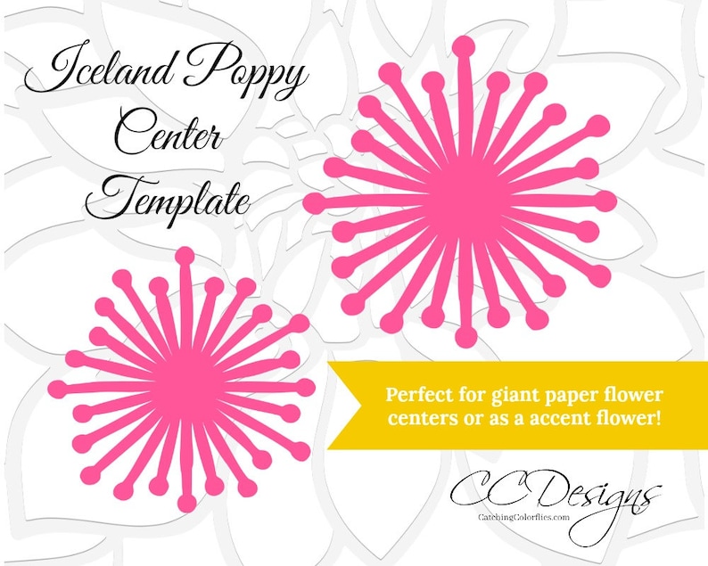 Download Large Paper Flower Center Template Giant Paper Flowers ...