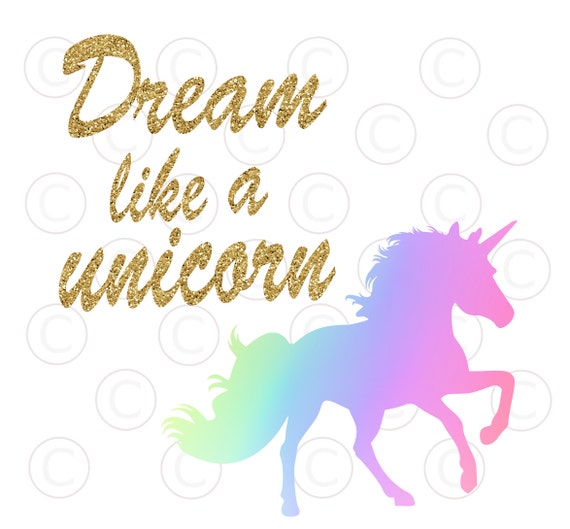 Download Unicorn Silhouette SVG Cut File Dream Like a Unicorn SVG ...