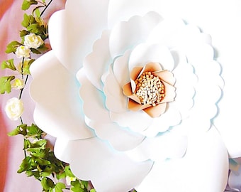 Giant Backdrop Paper Flowers- DIY large paper flowers- Paper flower DIY templates- Printable Templates, SVG Cut Files