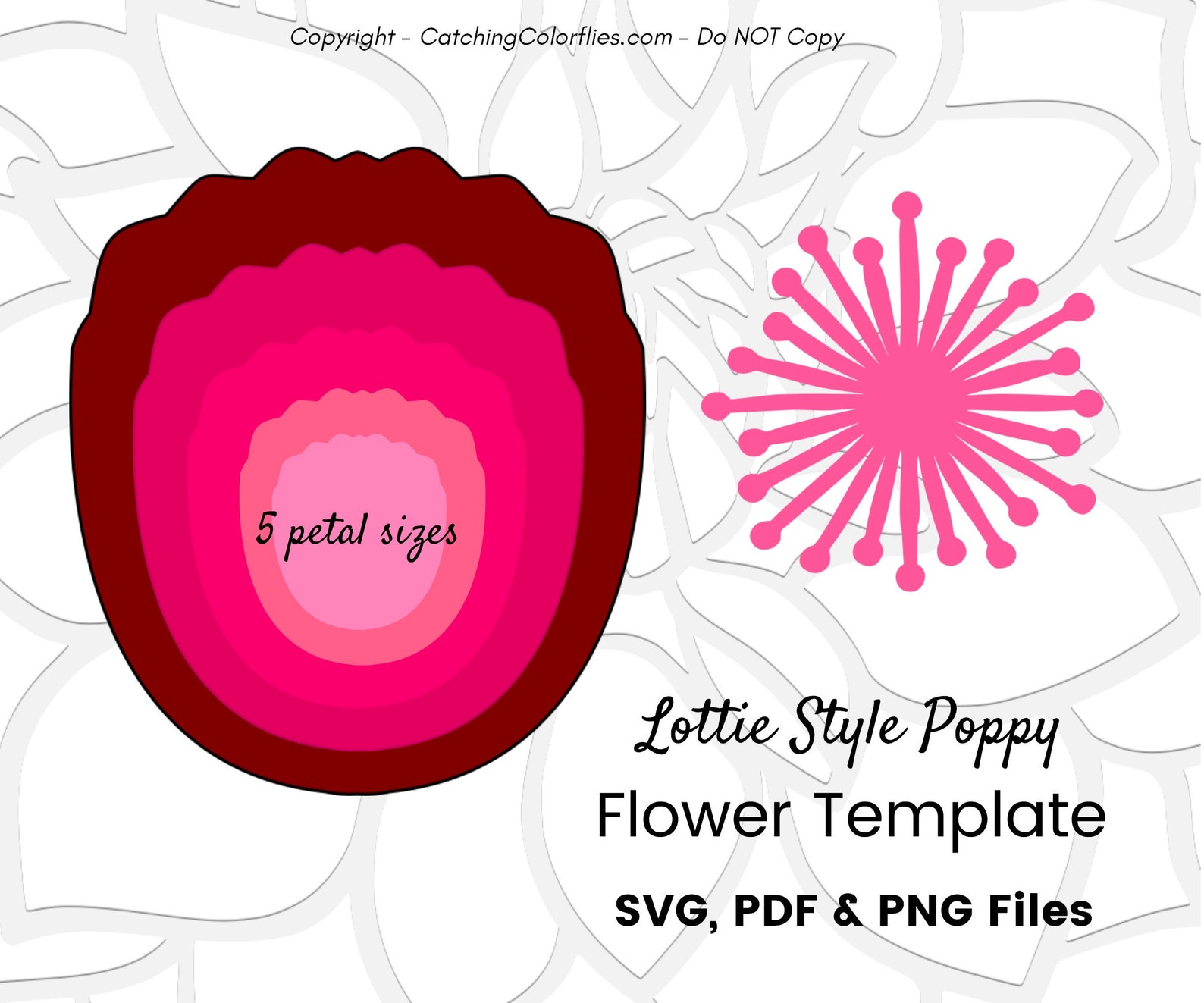 How to Make Your Own Paper Flowers Set of 4 Giant Paper Etsy