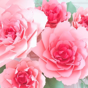 Giant Paper Peony Flower Templates &amp; Tutorials, Paper Peony Flower ...