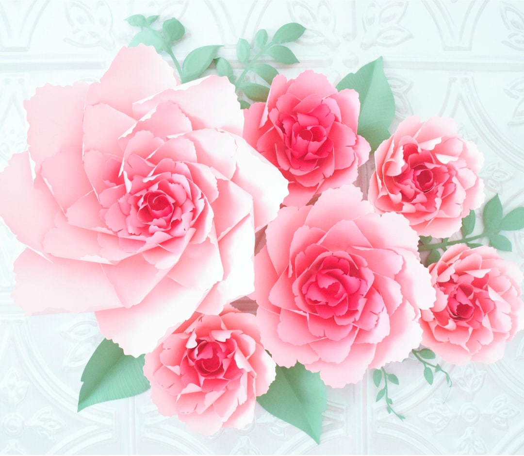 Giant Paper Peony Flower Templates &amp; Tutorials, Paper Peony Flower ...