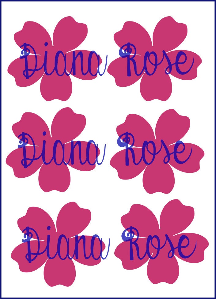 Paper Flower Bouquet Templates &amp; Tutorial DIY Wedding Paper - Etsy