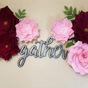 Giant Paper Flower Patterns & Tutorial, Paper Rose Template, Printable PDF and Paper Flower SVG Cut Files, Instant Download