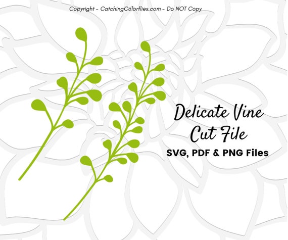 Download Paper Vines Paper Leaves Template Svg Cut Files To Use With Etsy