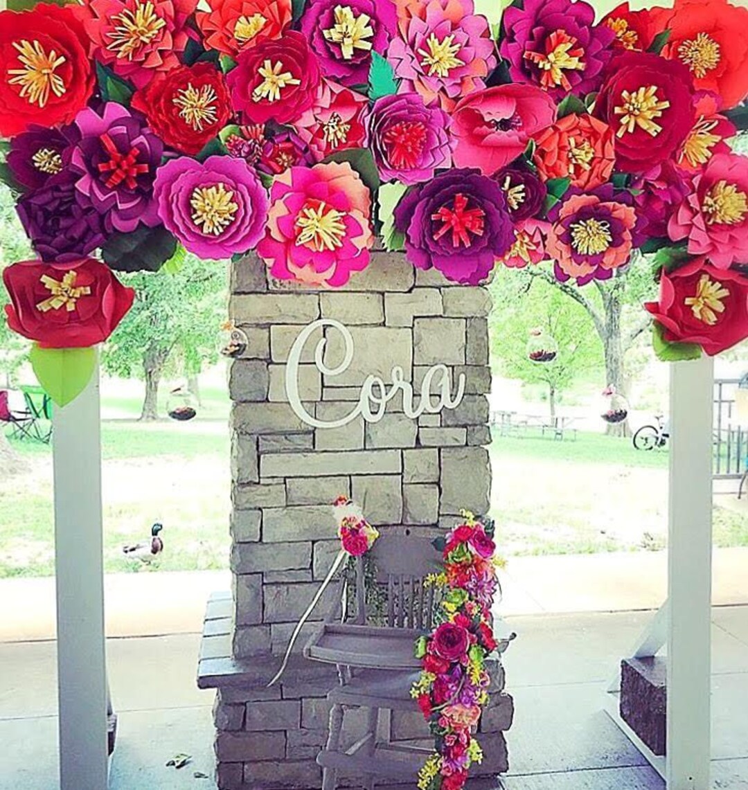 Paper Flowers, Flower Backdrop, Giant Paper Flowers, Paper Flower Wall ...