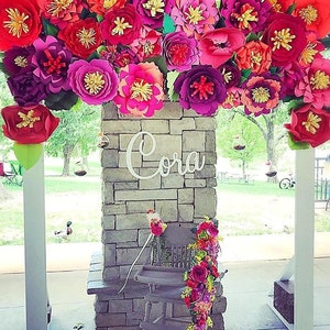 Paper Flowers, Flower Backdrop, Giant Paper Flowers, Paper Flower Wall, DIY Giant Flower Templates, 1st Birthday Decor. Flower Kit