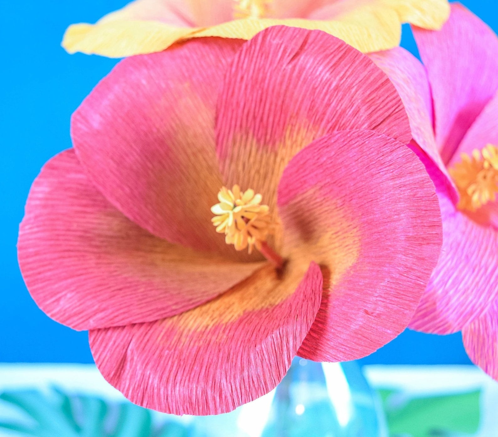 DIY Hibiscus Small Paper Flower Templates. Instant Download Etsy