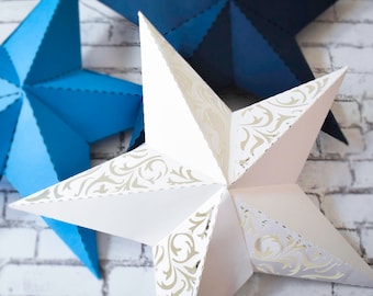 Wedding Paper Lanterns, Hanging Lanterns, Large 3D Paper Stars, Wedding Decor, Paper Decor, Chinese Lantern, Vine  Pattern ONLY