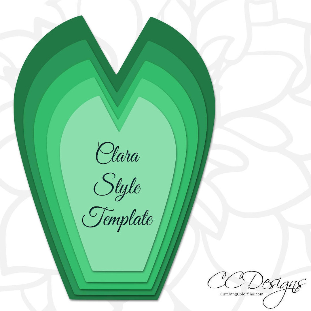 Printable Giant Flower Templates- DIY Paper Flowers- PDF Printable ...