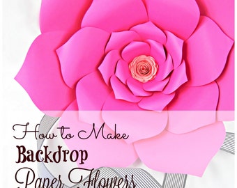 Giant Paper Flowers, Pattern Templates & Tutorials, Large Paper Flowers, Flower Wall, Backdrop Flowers